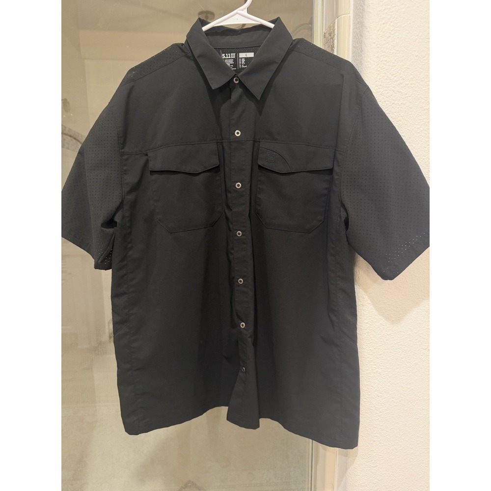 5.11 Freedom Flex sz XL Perforated Vent Tactical Short Sleeve Blk workwear